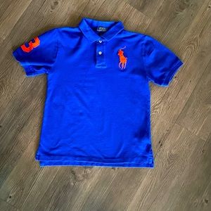 Ralph Lauren Royal blue big pony mesh polo